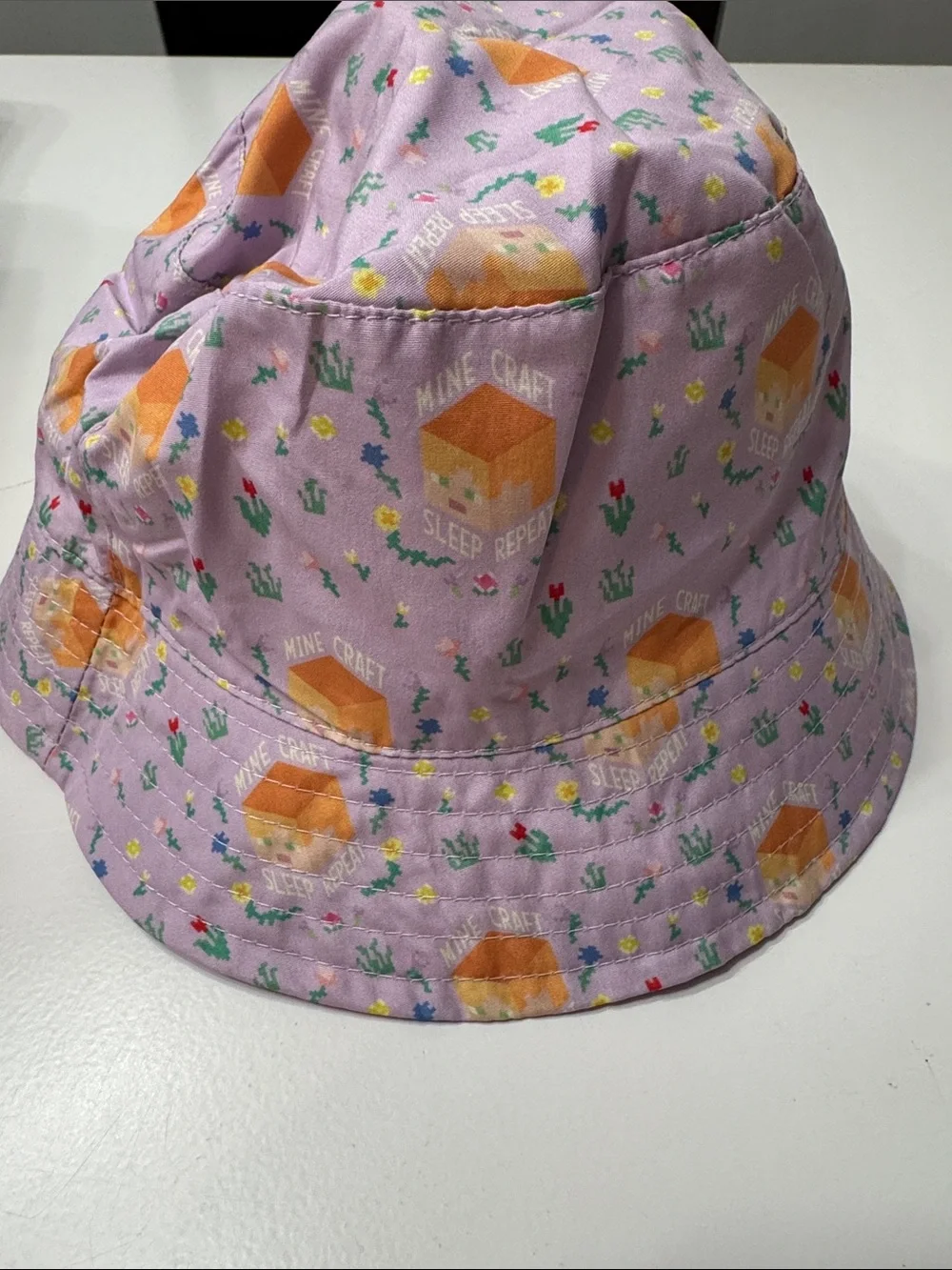 Minecraft Kids' Lavender Bucket Hat